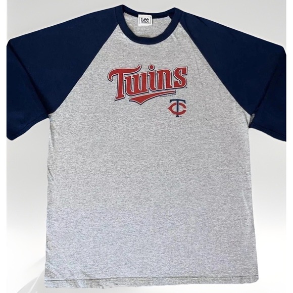 Lee Other - Vintage 90s Minnesota Twins LEE Sports T-Shirt Men's 2XL 3/4 Sleeve MLB Logo Tee